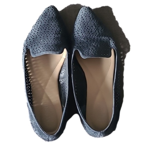 Alfani Step‎ Flex Blue Suede Leather Pointed Toe Slip on Loafer Flats - Picture 1 of 4